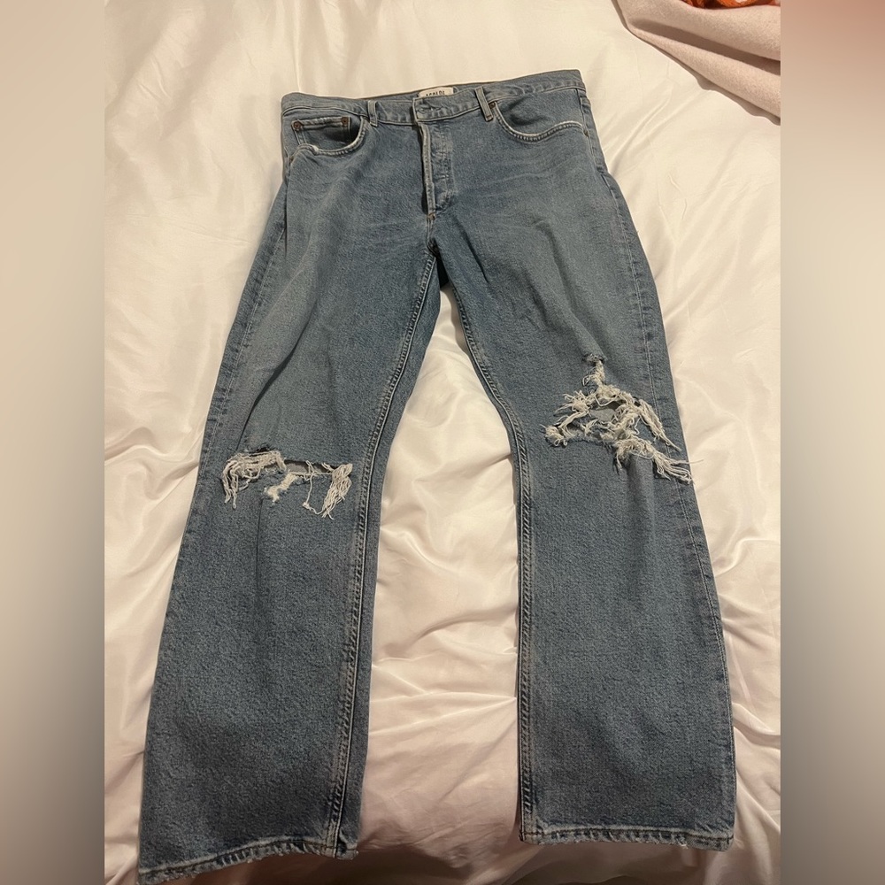 Agoldge straight high rise jeans
